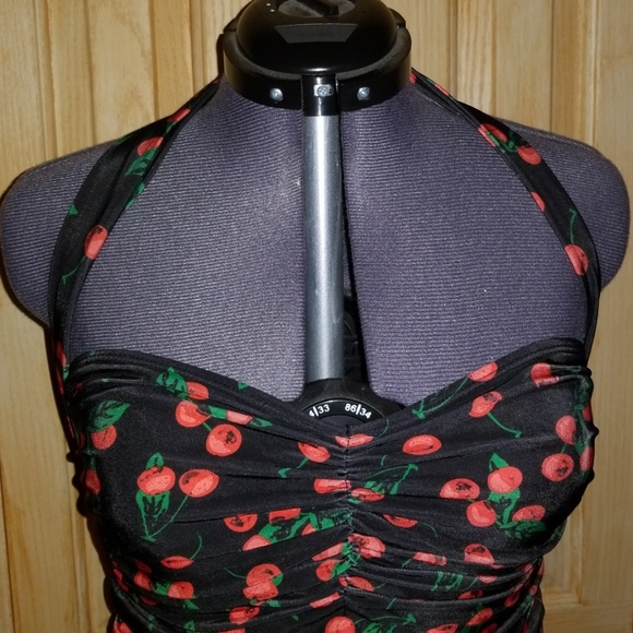 🍒 Vintage Style Halter One Piece - Picture 4 of 4